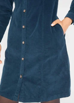 Hemdblusenkleid Cord, Stretch|bonprix Discount