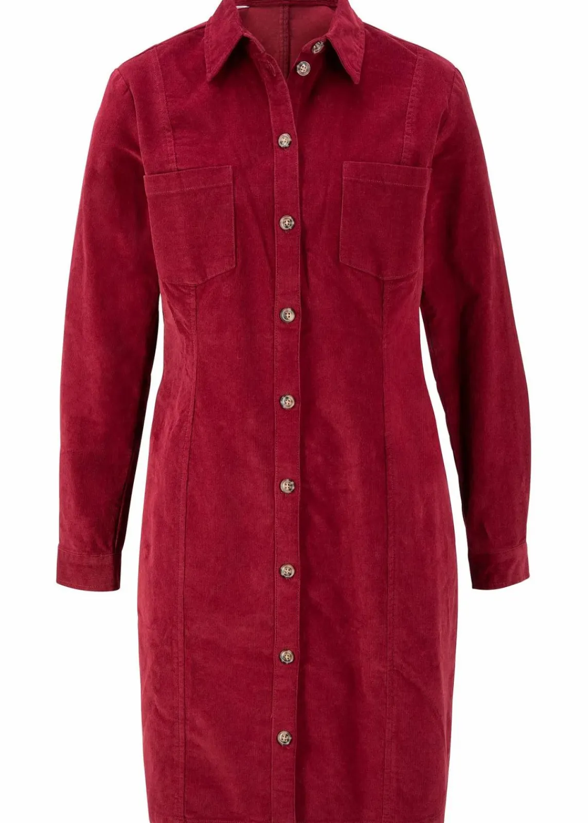 Hemdblusenkleid Cord, Stretch|bonprix Clearance