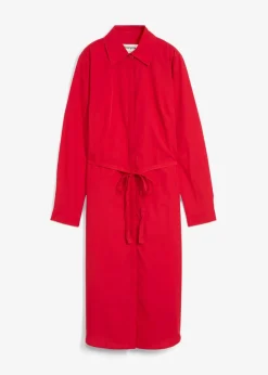 Hemdblusenkleid mit Seidenanteil|bonprix Discount