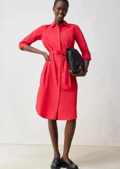 Hemdblusenkleid mit Seidenanteil|bonprix Discount