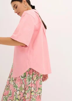 bonprix Jacken & Mäntel|Hemdjacke mit kurzem Ärmel softrosa
