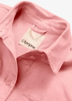 bonprix Jacken & Mäntel|Hemdjacke mit kurzem Ärmel softrosa