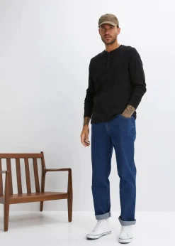 Henleyshirt aus reiner Baumwolle (2er Pack)|bonprix Sale