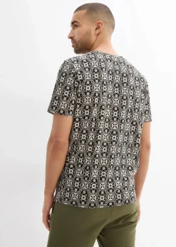 Henleyshirt aus reiner Baumwolle|bonprix