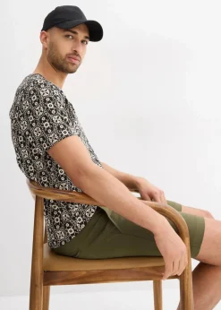 Henleyshirt aus reiner Baumwolle|bonprix