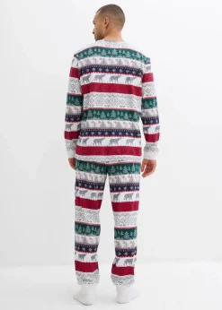 Herren Pyjama aus reiner Baumwolle mit Geschenktasche|bonprix New