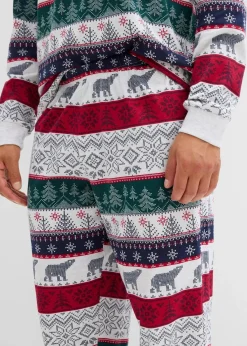 Herren Pyjama aus reiner Baumwolle mit Geschenktasche|bonprix New