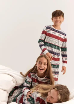 Herren Pyjama aus reiner Baumwolle mit Geschenktasche|bonprix New