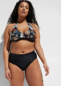 bonprix Nachhaltigere Materialien|Mix & Match|High Waist Light Shape-Bikinihose schwarz