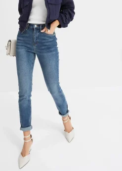 bonprix Bekleidung·Shirts & Tops|Jeans|High Waist Skinny Jeans blue stone