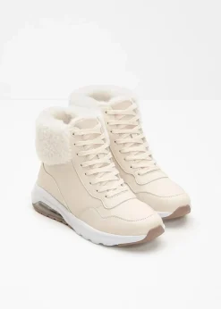 bonprix Jungen·Sneaker|Mädchen·Sneaker|High-Top-Sneaker beige