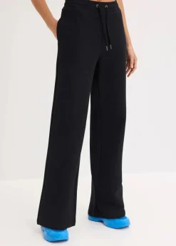 bonprix Bekleidung·Röcke|Bekleidung·Blusen & Tuniken|Highwaist Jogginghose aus reiner Bio-Baumwolle schwarz