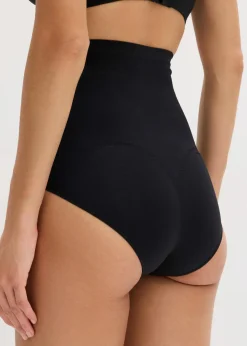 bonprix Nachhaltigere Materialien|Höschen|Highwaist Seamless Shape Slip mit mittlerer Formkraft schwarz