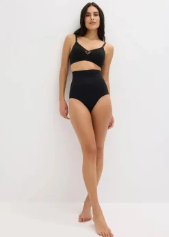 bonprix Nachhaltigere Materialien|Höschen|Highwaist Seamless Shape Slip mit mittlerer Formkraft schwarz