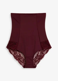 bonprix Wäsche·Shapewear|Wäsche·Höschen|Highwaist Shape Panty mit Spitze und starker Formkraft weinrot