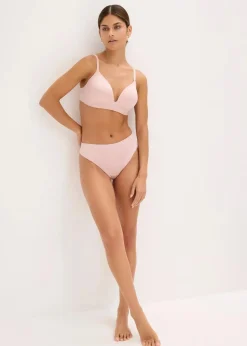 bonprix Höschen|Highwaist String mit Glanzeffekt (2er Pack) hellrosa