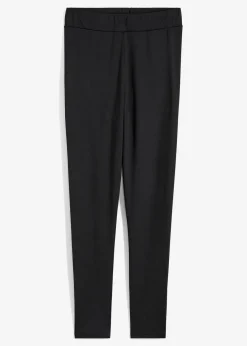 bonprix Bekleidung·Kleider|Thermobekleidung|Highwaist Thermo-Leggings mit breitem Bequembund schwarz