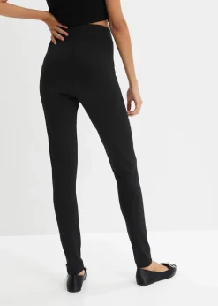 bonprix Bekleidung·Kleider|Thermobekleidung|Highwaist Thermo-Leggings mit breitem Bequembund schwarz