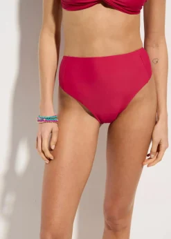 bonprix Nachhaltigere Materialien|Mix & Match|Highwaist-Bikinihose mit hohem Beinausschnitt fuchsia