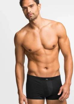 bonprix Boxershorts|Große Größen|Hipster mit Baumwolle (3er Pack) schwarz