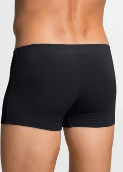 bonprix Boxershorts|Große Größen|Hipster mit Baumwolle (3er Pack) schwarz