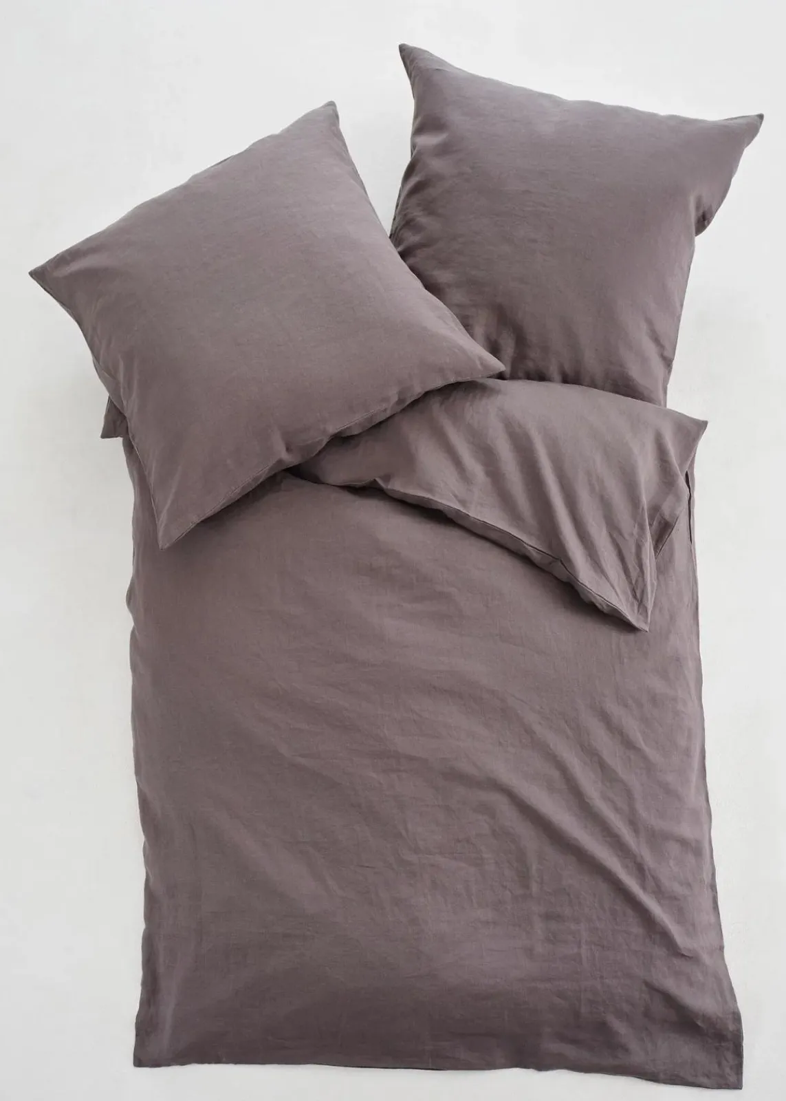 bonprix Bettwäsche|Hochwertige Leinen Bettwäsche anthrazit