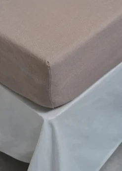 bonprix Laken & Matratzenauflagen|Laken & Matratzenauflagen|Hochwertiges Leinen Bettlaken beige