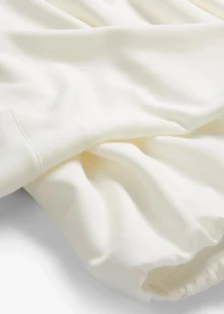 bonprix Sweat|Bekleidung·Blusen & Tuniken|Hoodie aus leicht glänzendem Viskose-Mix wollweiß