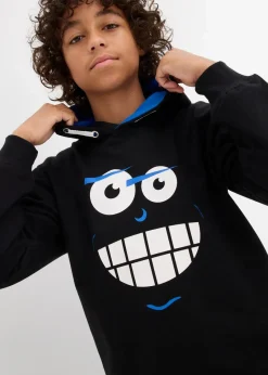 bonprix Jungen 9-16 Jahre·Sweat & Strick|Hoodie aus reiner Baumwolle schwarz