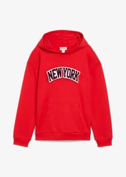 bonprix Jungen 9-16 Jahre·Bademode|Jungen 9-16 Jahre·Sweat & Strick|Hoodie aus reiner Baumwolle erdbeere