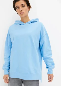 bonprix Bekleidung·Blusen & Tuniken|Sweat|Hoodie aus reiner Baumwolle babyblau