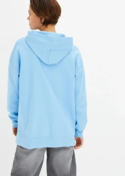 bonprix Bekleidung·Blusen & Tuniken|Sweat|Hoodie aus reiner Baumwolle babyblau