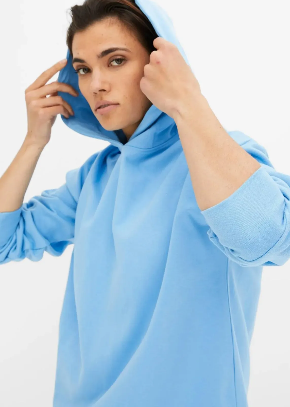 bonprix Bekleidung·Blusen & Tuniken|Sweat|Hoodie aus reiner Baumwolle babyblau