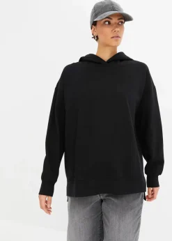 bonprix Sweat|Bekleidung·Blusen & Tuniken|Hoodie aus reiner Baumwolle schwarz