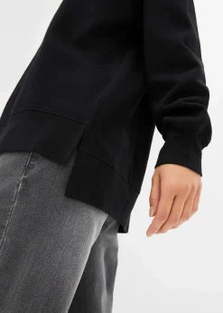 bonprix Sweat|Bekleidung·Blusen & Tuniken|Hoodie aus reiner Baumwolle schwarz