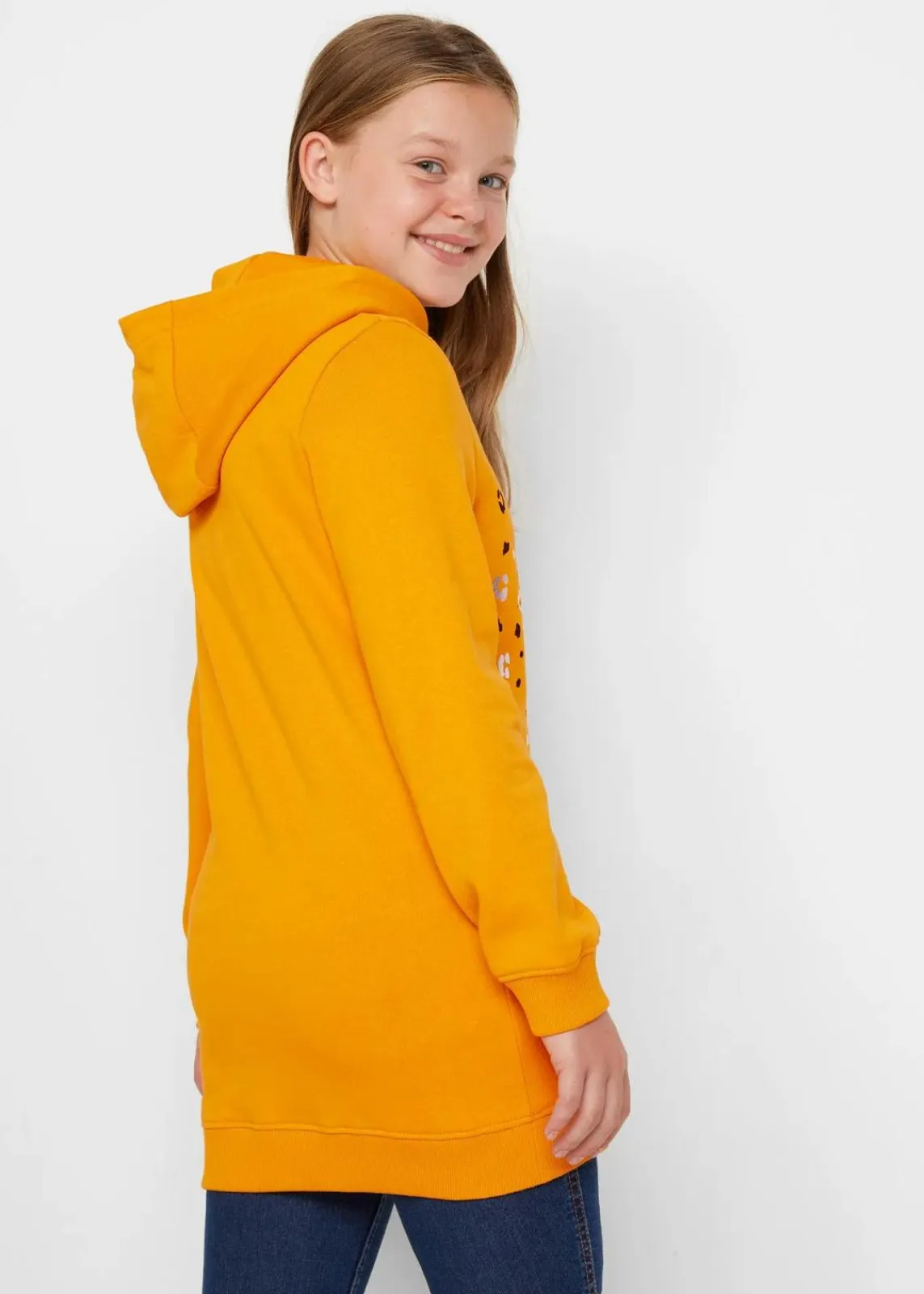 bonprix Mädchen 9-16 Jahre·Sweat & Strick|Mädchen 2-8 Jahre·Nachhaltigere Materialien|Hoodie aus reiner Bio-Baumwolle honig