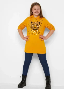 bonprix Mädchen 9-16 Jahre·Sweat & Strick|Mädchen 2-8 Jahre·Nachhaltigere Materialien|Hoodie aus reiner Bio-Baumwolle honig