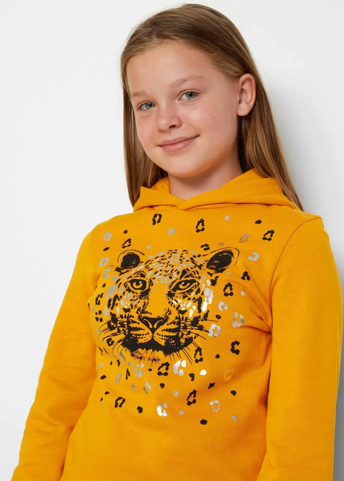 bonprix Mädchen 9-16 Jahre·Sweat & Strick|Mädchen 2-8 Jahre·Nachhaltigere Materialien|Hoodie aus reiner Bio-Baumwolle honig