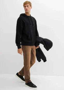 bonprix Große Größen|Basics|Hoodie aus reiner Bio-Baumwolle, Loose Fit schwarz