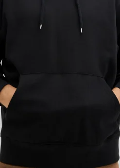 bonprix Große Größen|Basics|Hoodie aus reiner Bio-Baumwolle, Loose Fit schwarz