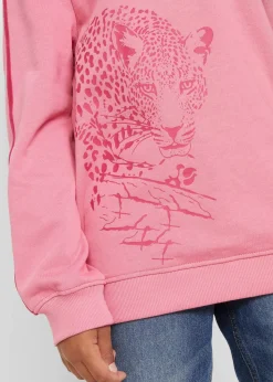 bonprix Mädchen 9-16 Jahre·Sweat & Strick|Mädchen 2-8 Jahre·Nachhaltigere Materialien|Hoodie aus reiner Bio-Baumwolle mattpink