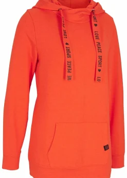 bonprix Bekleidung·Sweat|Bekleidung·Blusen & Tuniken|Hoodie aus softem Viskose-Mix blutorange