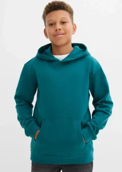 bonprix Jungen 2-8 Jahre·Nachhaltigere Materialien|Jungen 9-16 Jahre·Sweat & Strick|Hoodie aus weichem Baumwoll-Mix petrol