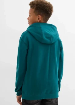 bonprix Jungen 2-8 Jahre·Nachhaltigere Materialien|Jungen 9-16 Jahre·Sweat & Strick|Hoodie aus weichem Baumwoll-Mix petrol