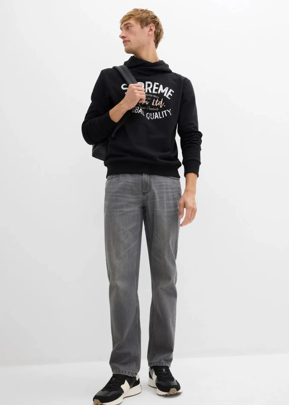 Hoodie aus weichem Baumwoll-Mix|bonprix Clearance