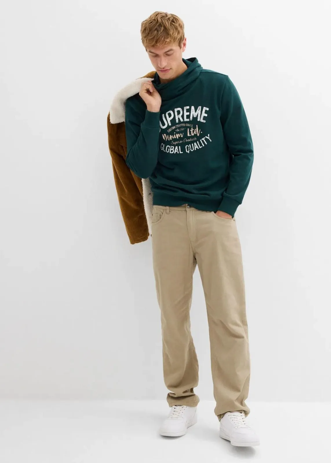 Hoodie aus weichem Baumwoll-Mix|bonprix Discount