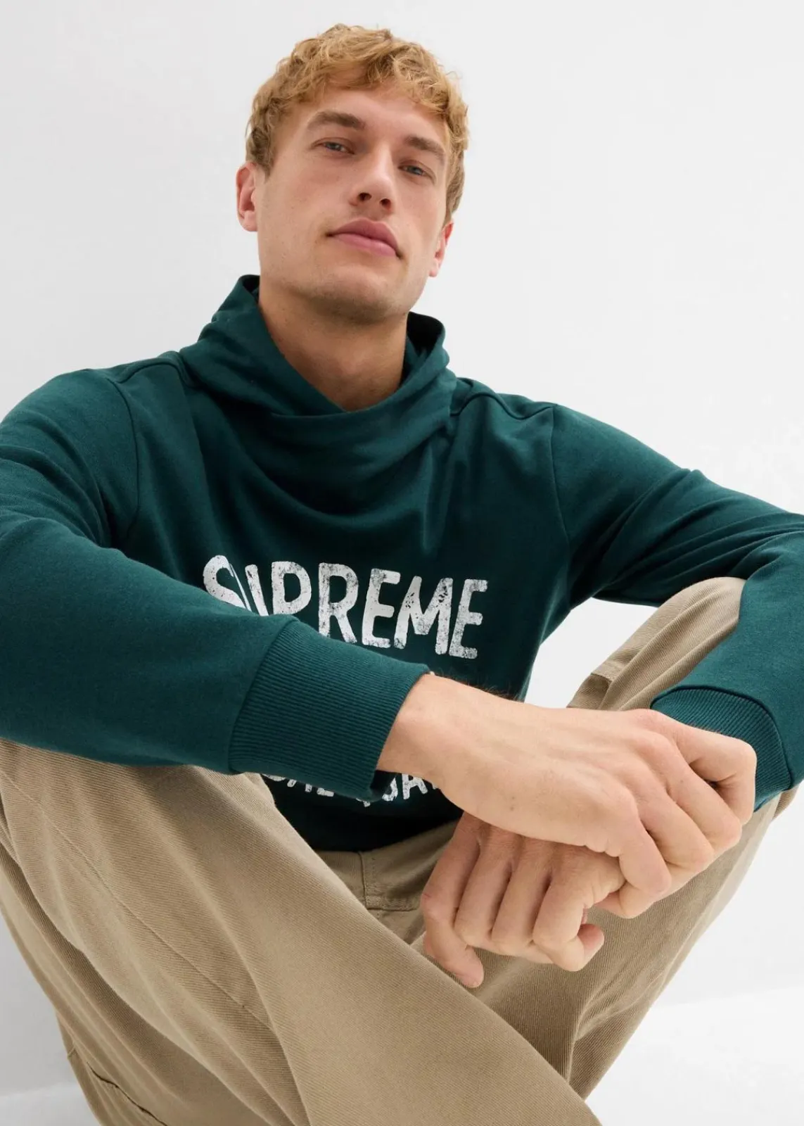 Hoodie aus weichem Baumwoll-Mix|bonprix Discount