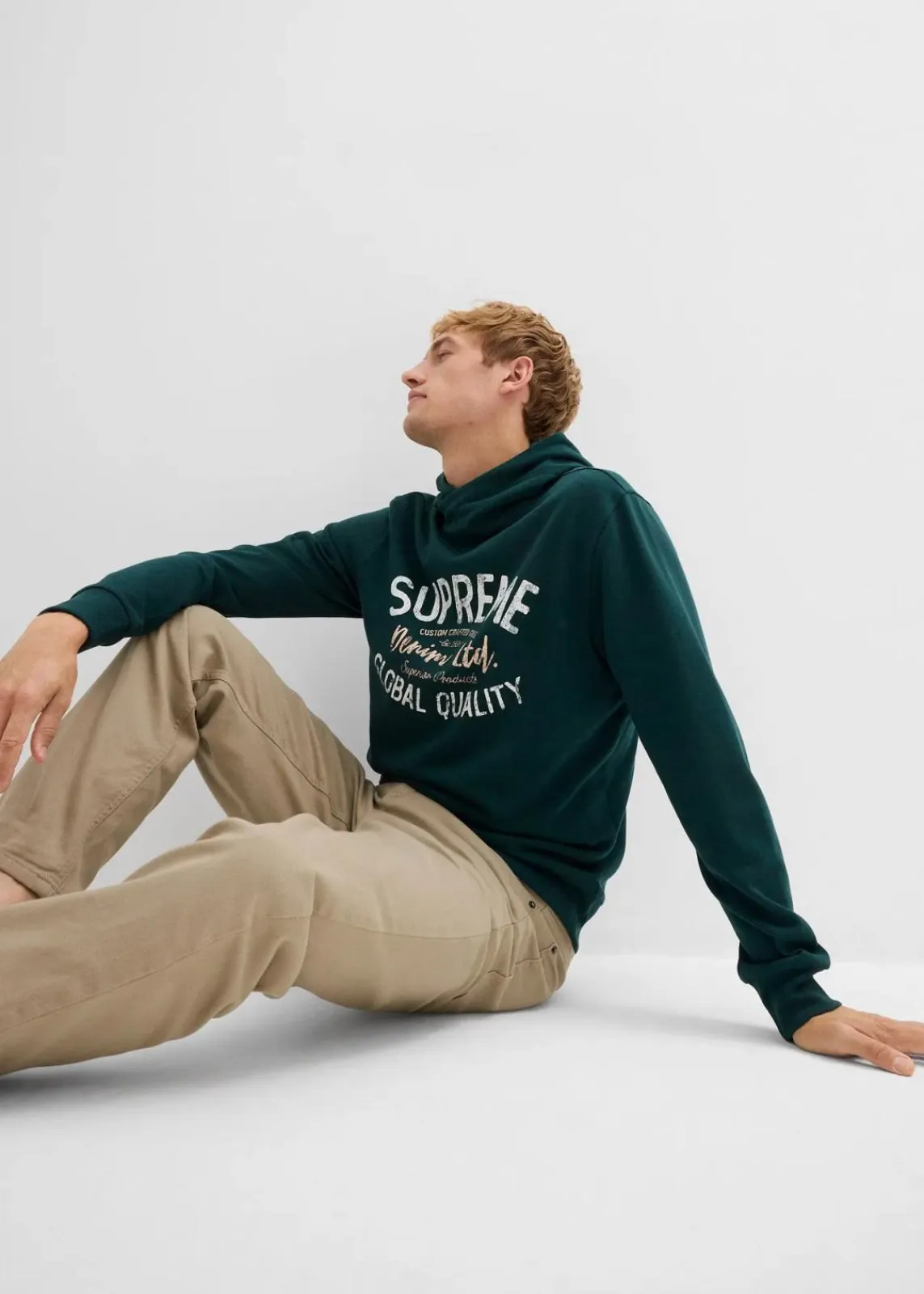 Hoodie aus weichem Baumwoll-Mix|bonprix Discount