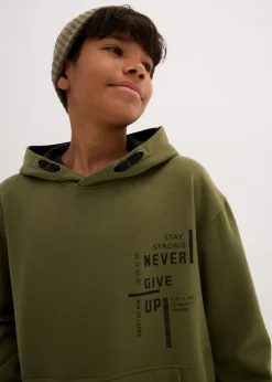 Hoodie aus weichem Baumwoll-Mix|bonprix Outlet
