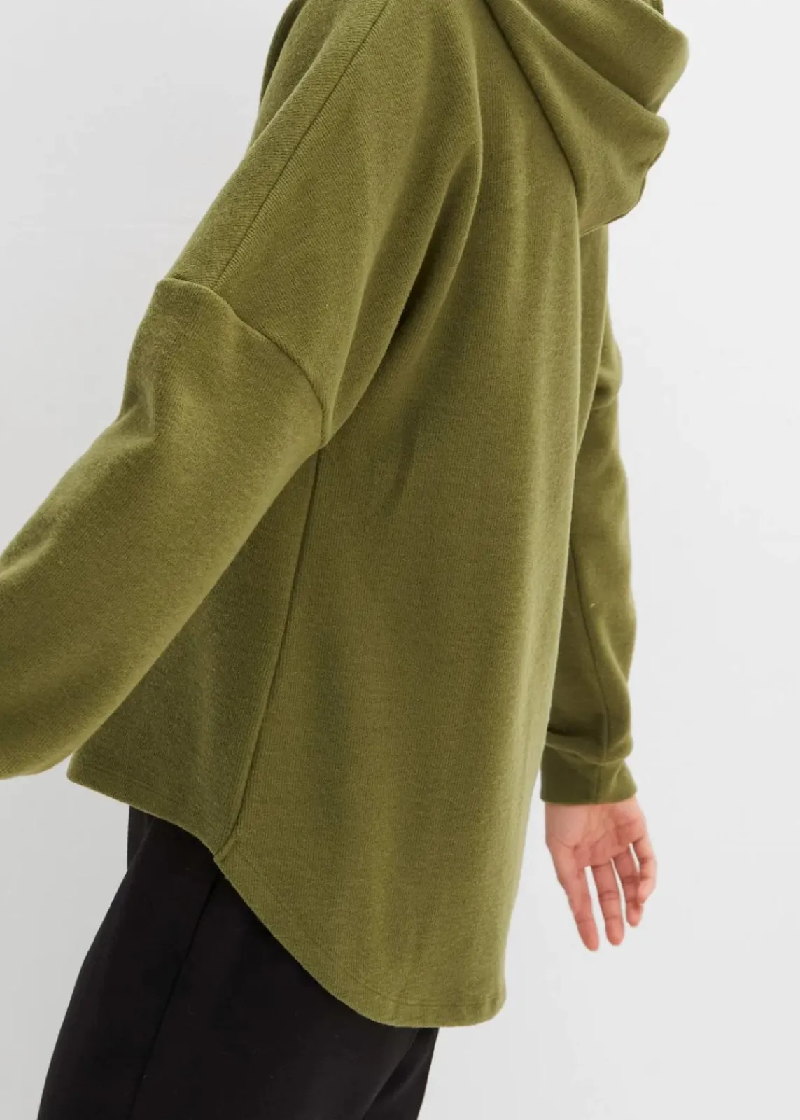 bonprix Sweat|Hoodie in Regular Fit dunkelkhaki